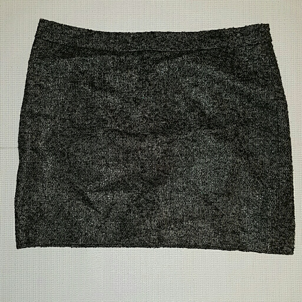 Gap black white tweed skirt
